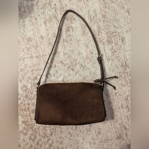 H&M Faux Suede Pencil Bag